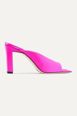 Wandler + Isa Neon Satin Mules