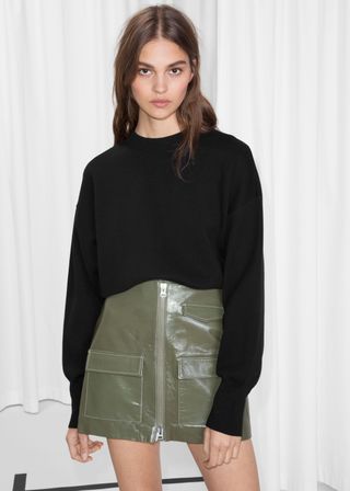 & Other Stories + Cropped Knit Sweater