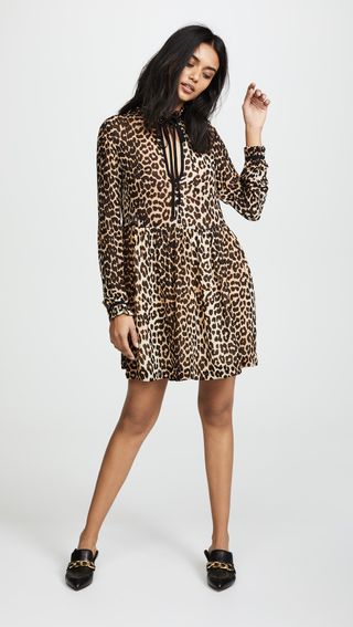 Ganni + Leopard Dress