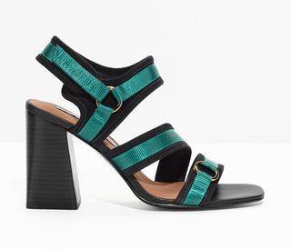 & Other Stories + Square Toe Heeled Sandals
