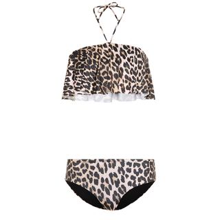 Ganni + Nova Leopard Printed Bikini