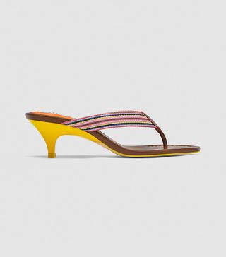 Zara + Thong High-Heel Sandals