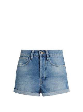 Raey + Low Cut-Off Denim Shorts