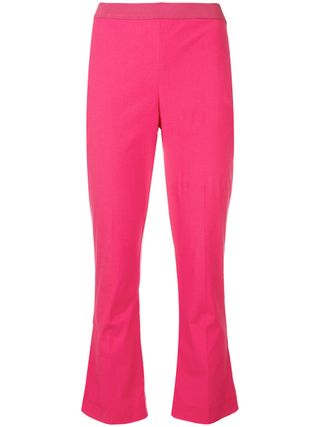 Twin-Set + Cropped Flare Leg Trousers