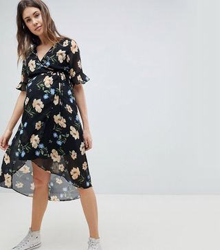 New Look + Maternity Floral Print Midi Dress