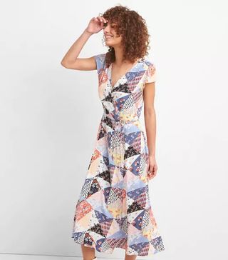 Gap + Floral Print Midi Wrap Dress