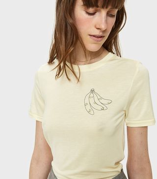 Ganni + Linfield Lyocell T-Shirt in Anise Flower