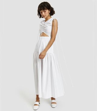 Ellery + Horizon Rouched Midi Dress