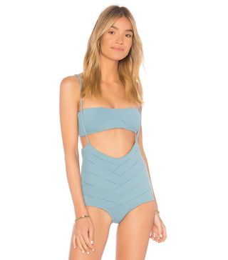 Made by Dawn + Puzzle Bandeau Top in Blue