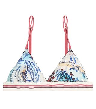 Love Stories + Printed Jersey Triangle Bra