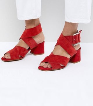 ASOS + Tosh Suede Crossover Sandals