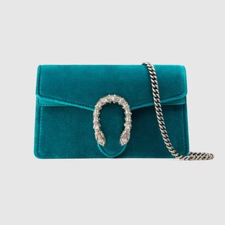 Gucci + Dionysus Velvet Super Mini Bag