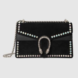 Gucci + Dionysus Small Crystal Shoulder Bag