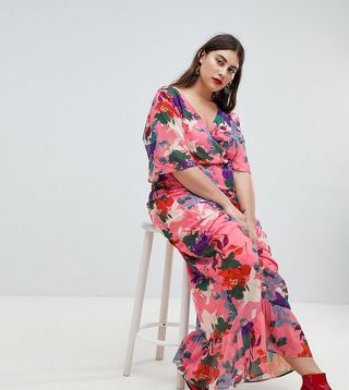 Lost Ink + Maxi Kimono Sleeve Maxi Dress