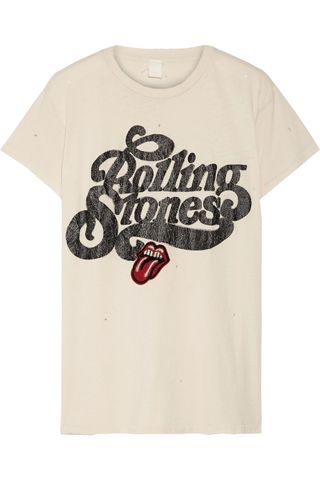 Madeworn + Rolling Stones Appliquéd Printed Cotton-Jersey T-Shirt