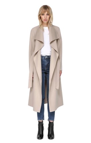 Mackage + Mai Belted Wool Coat With Waterfall Collar