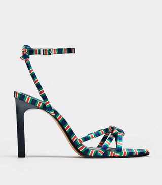 Zara + High Heels With Contrasting Strap