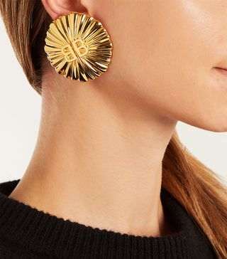 Balenciaga + Round License Single Earring