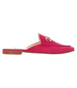 Dune + Gene Backless Loafers, Pink Suede