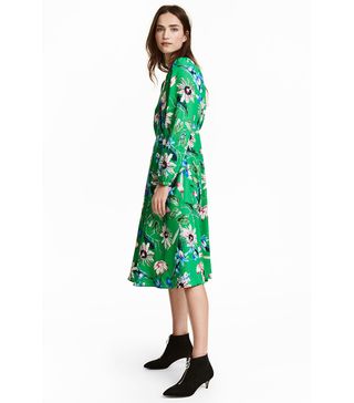 H&M + Patterned Dress