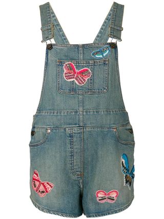 Valentino + Punk Insect Appliqué Dungarees