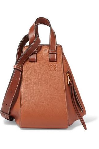 Loewe + Hammock Small Textured-Leather Shoulder Bag