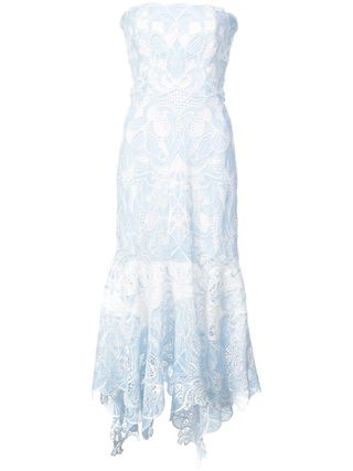 Jonathan Simkhai + Lace-Embroidered Flared Dress