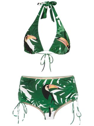 Adriana Degreas + Tropical Print Bikini Set