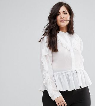 Truly You + Ruffle Detail Blouse