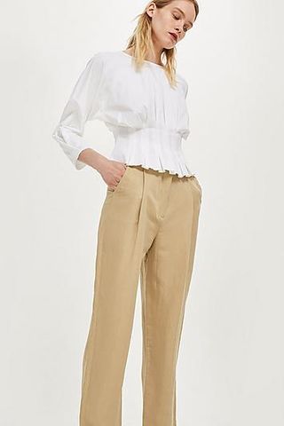 Topshop + Pleated Waist Top by Boutique