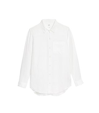 Gap + Oversize Boyfriend Shirt in Linen