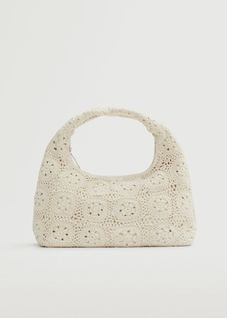 Mango + Crochet Handle Bag