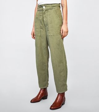 Zara + Pants With Adjustable Hems