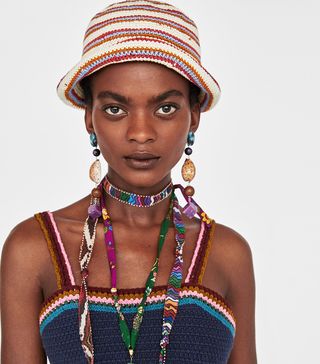 Zara + Colourful Crochet Hat