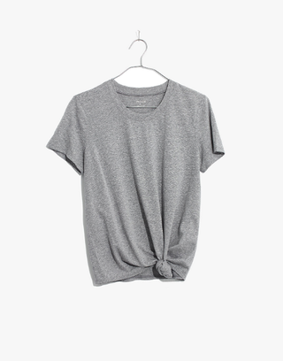 Madewell + Triblend Knot-Front Tee