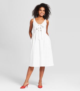 Who What Wear x Target + Sleeveless Lace Up Tank Dress