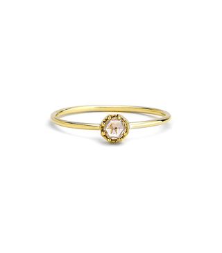Grace Lee + Petite Crown Bezel Diamond Ring