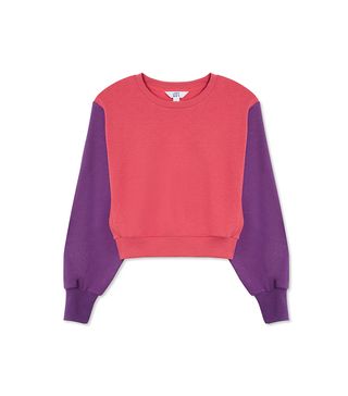 JoyLab + Women's Color Block Fleece Cropped Sweatshirt - JoyLab™