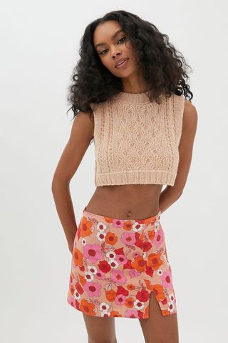 Urban Outfitters + Rosie Notched Pelmet Mini Skirt