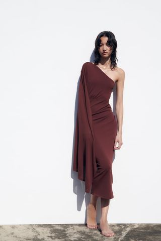 Zara + Knit Cape Dress