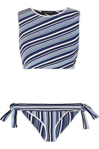 Tabula Rasa + Ibis Striped Knitted Bikini