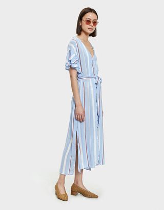 Farrow + Avene Midi Dress in Light Blue