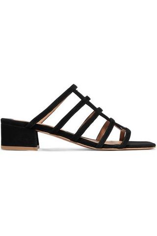 By Far + Grid Suede Sandals