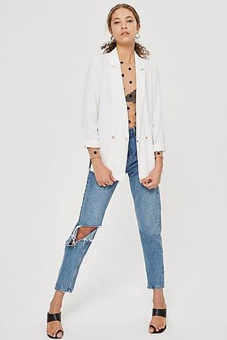 Topshop + Soft Double Breasted Blazer
