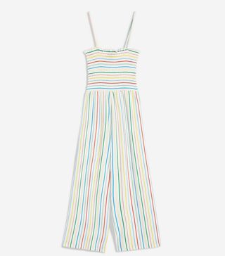 Topshop + Rainbow Striped Jumpsuit