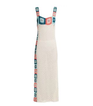 My Beachy Side + Bisou Square-Neck Crochet-Knit Cotton Maxi Dress