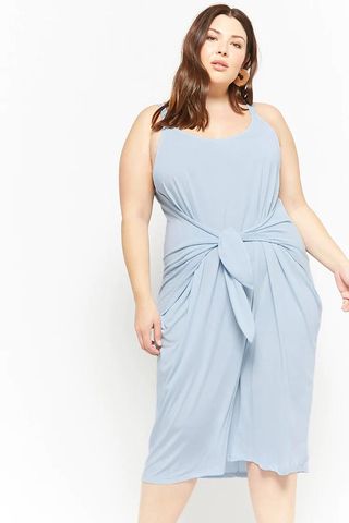 Forever 21 + Tie-Front Midi Dress