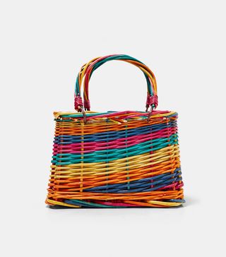 Zara + Multicolored Mini Basket
