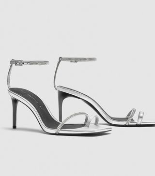 Zara + Shiny High-Heel Sandals