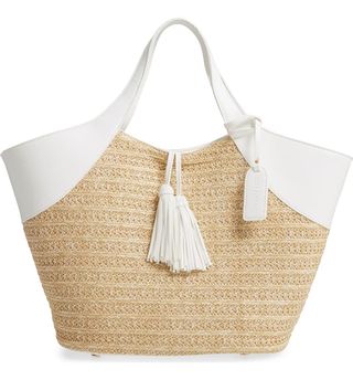 Sole Society + Ebba Straw Tote
